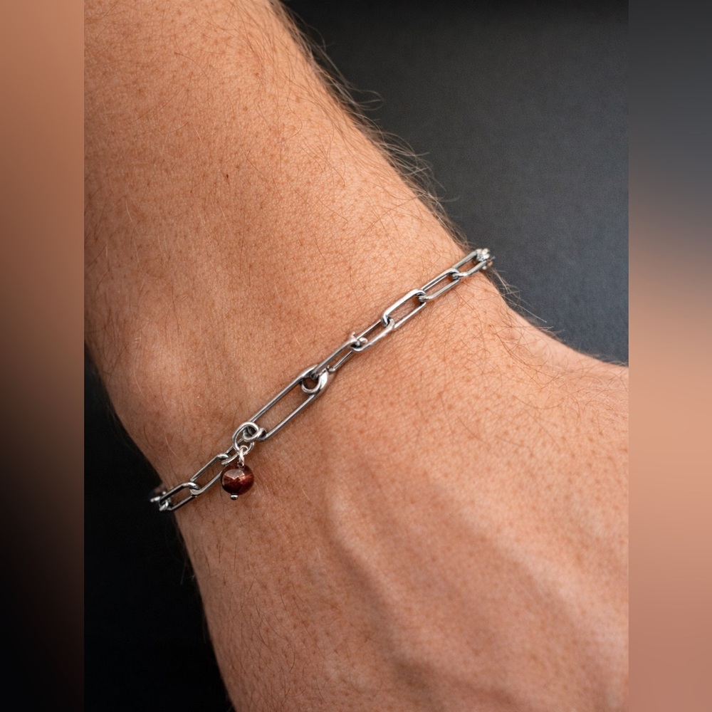 Men Bracelet with Tiger eye bead